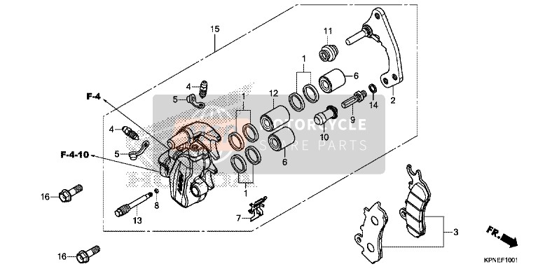 06453KPNE21, Bracket Sub Assy., R. Fr., Honda, 0